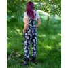Afbeelding van Rebel Romance | Tuinbroek Abi Perry Bunnies blauw met konijntjes en bloemen