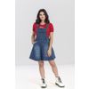 Afbeelding van Hell Bunny | 70's Pinafore jurk denim strawberry