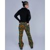 Afbeelding van Run & Fly | Hoge Taille Broek Black met colourfull Paisley Rave