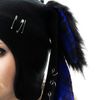 Afbeelding van Cup Cake Cult | Punk muts Bonnie met paarse tartan konijnen oren en ketting