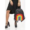 Afbeelding van Rugtas Rainbow, met regenboog voorvak, zwart