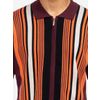 Afbeelding van ATO Berlin | Polo Kishar, bio katoen, aubergine-multikleurig rockabilly patroon 