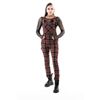 Afbeelding van Chemical Black | Inola Dungarees zwart rode punky tartan