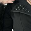 Afbeelding van Heartless | Effia jacket met capuchon en fake-fur, studs, gespen en ritsen