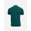 Afbeelding van ATO Berlin | Polo Enzio met groen-mint jacquard patroon en korte mouw, bio