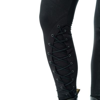 Foto van Poizen Industries | Punky legging Nightshade met veterdetails