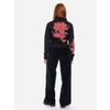 Afbeelding van ATO Berlin | Gebreid vest Shala met paisley patroon en brede boorden en knoopsluiting