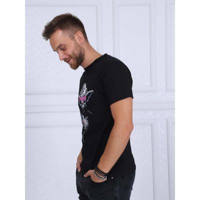 Foto van S-Ponder | Heren T-shirt DJ Yoda, zwart 