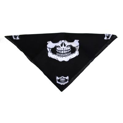 Foto van Zacharia | Bandana zwart met skull jaw 
