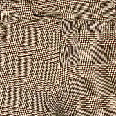 Foto van Chenaski | Pantalon Bakerstreet, zwart wit pied de poule ruit met wijde pijpen