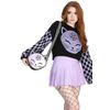 Afbeelding van Banned | Gothic Pochi schoudertas, pastel lila