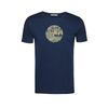 Afbeelding van Green Bomb | T-shirt Nature Mountain Circle, blauw bio katoen