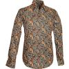 Afbeelding van Chenaski | overhemd Seventies Paisley oranje, blauw, creme