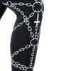 Afbeelding van Heartless | Legging Enchained gothic punk print