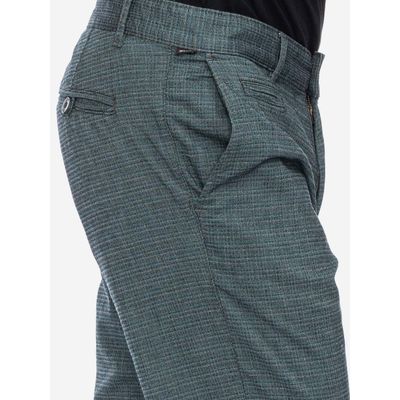 Foto van ATO Berlin | Pantalon Bull met fijn blauw grijze ruitje