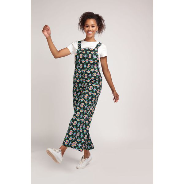 Bright & Beautiful | Tuinbroek, Lena Eye Spy, retro print Bright & Beautiful | Tuinbroek, Lena Eye Spy, retro print