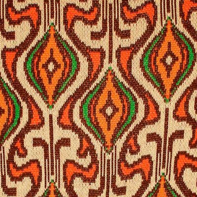 Foto van Chenaski | Retro trui Onion met creme, oranje en groen 70's motief