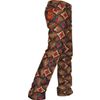 Afbeelding van Chenaski | Retro pantalon recht model, snake brown pattern