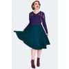 Afbeelding van Voodoo Vixen | Paarse cardigan met bloemen en vlinder borduursels