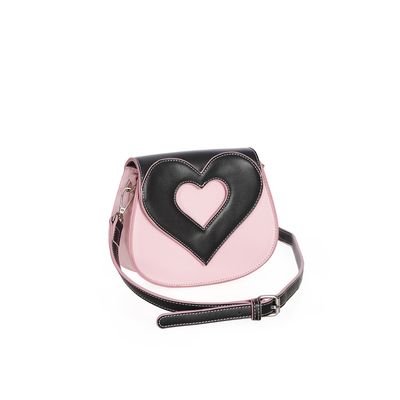 Foto van Banned | Schoudertas, soft pout roze zwart