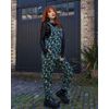 Afbeelding van Run & Fly | Tuinbroek Green Seas met Octopus en kreeft, van stretch denim