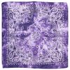 Afbeelding van Zacharia | Bandana met paars paisley acidwash patroon 