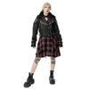 Afbeelding van Poizen Industries | Glam-punk jas Ravens Rose met pvc details gespen en kettinkjes