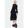 Afbeelding van Jawbreaker | Kuitlange romantische Gothic rok met laagjes kant