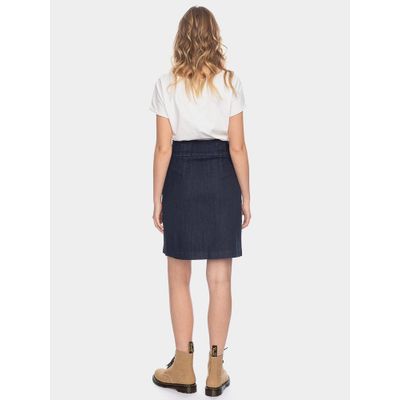 Foto van ATO Berlin | Rok Joana, knielang donkerblauwe bio-denim