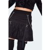 Afbeelding van Jawbreaker | Punk Goth mini rokje met kant, ketting en bandjes