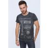 Afbeelding van S-Ponder | Heren T-shirt T.M. Mccarty 1955 guitar, grijs stonewash