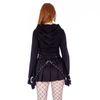 Afbeelding van Vixxsin | Punky plooi-mini rok Lorena met studs en bondage banden met clips