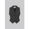 Afbeelding van Collectif | Grijs bruin geruit Professor gilet