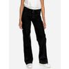Afbeelding van ATO Berlin | Dames pantalon Lilia, van fijne zwarte ribcord 