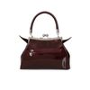 Afbeelding van Banned | Handtas Elvira Shimmer burgundy met vleermuis vleugel en klipsluiting