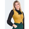 Afbeelding van Voodoo Vixen | Geel corduroy gilet