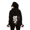Afbeelding van Killer Panda | Hoody met rits Kp Raw met witte rug veter, pootjes en oren