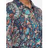 Afbeelding van ATO Berlin | Blouse Arabella, donker blauw paisley patroon