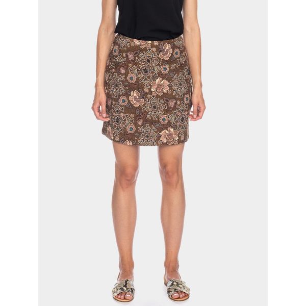 ATO Berlin | Rok Hilly retro bruin bloemen patroon