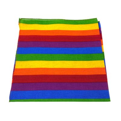 Foto van Onkar | Bandana haarband en sjaal met regenboog patroon, Rainbow