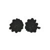 Afbeelding van Zacharia | Paar, zwarte bloemetjes op haarclips 
