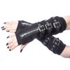 Afbeelding van Poizen Industries | Armwarmers Omega zwart, buckles en rits
