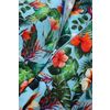 Afbeelding van Dolly and Dotty | Daisy Tropical Parrot vintage halterswing jurk met papagaai print