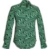Afbeelding van Chenaski | overhemd Seventies Wavyline, mint dark green