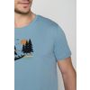 Afbeelding van Green Bomb | T-shirt Nature canoe tent, licht blauw bio katoen