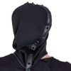 Afbeelding van Chemical Black | Cyber harnas, Midnight veggie leather met kettingen