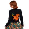 Afbeelding van Run & Fly | Cropped V-hals Cardigan Acorn Adventure Squirrel met eekhoorns