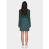 Afbeelding van ATO Berlin | rok Hilly turquoise jacquard, brede tailleband