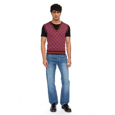 ATO Berlin | Spencer Mirah, aubergine en oranje retro-patroon