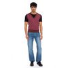 Afbeelding van ATO Berlin | Spencer Mirah, aubergine en oranje retro-patroon